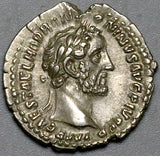 151 Antoninus Pius Roman Empire AU Denarius Tranquillitas Scarce (26061901R)