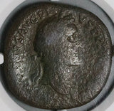 185 NGC Gen Antoninus Pius AE Sestertius Roman Empire Annona Grain Supply (26050701C)