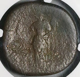 185 NGC Gen Antoninus Pius AE Sestertius Roman Empire Annona Grain Supply (26050701C)