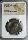 185 NGC Gen Antoninus Pius AE Sestertius Roman Empire Annona Grain Supply (26050701C)