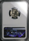 71 BC NGC Ch XF Aquillius Roman Republic Denarius Virtus Sicilia  (24081702C)
