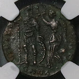 395 NGC Gen Arcadius Nummus Eastern Roman Empire Victory Crowning Emperor Nicomedia Mint (26050103C)