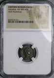 395 NGC Gen Arcadius Nummus Eastern Roman Empire Victory Crowning Emperor Nicomedia Mint (26050103C)
