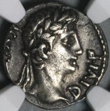 8 BC NGC Ch VF Augustus Denarius Roman Empire Caesar Gaius Galloping Legionary Eagle Rare (25121101C)