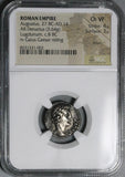 8 BC NGC Ch VF Augustus Denarius Roman Empire Caesar Gaius Galloping Legionary Eagle Rare (25121101C)