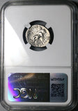 19 BC NGC  Ch XF Augustus Roman Empire Denarius Rare Elephant Biga (25062301C)