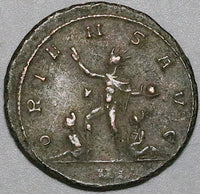 270 Aurelian Double Denarius Roman Empire Sol Captives Globe VF (24122201R)