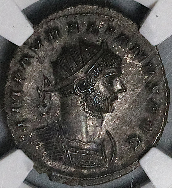 271 NGC Ch AU Aurelian Double Denarius Antoninianus Roman Empire Jupiter Emperor (25020901C)