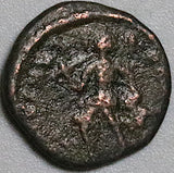 300s Barbarous Radiate Roman Empire Double Denarius Soldier Sword (24122404R)
