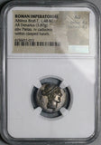 48 BC NGC AU Albinus Bruti Brutus Roman Imperatorial Republic AR Denarius Pietas Julius Caesar Assassin Silver Coin (26071303C)