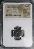 48 BC NGC Ch VF Bruti Brutus C. Pansa Roman Imperatorial Denarius Pan Julius Caesar Assassin 26061702C