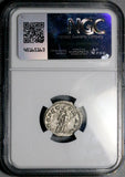 213 NGC Ch XF Caracalla Roman Empire Denarius Rare Emperor Attendant (26091701C)