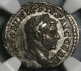 217 NGC VF Caracalla Roman Empire Denarius RARE Emperor Crowned by Victory Parthian Captive (26031301C)