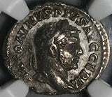 217 NGC VF Caracalla Roman Empire Denarius RARE Emperor Crowned by Victory Parthian Captive (26031301C)