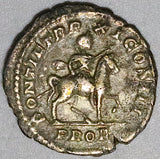 208 Caracalla Denarius Roman Empire VF Britain Departure Horseback (26100102R)