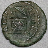 195 Caracalla Nicaea Bithynia Cista Mystica Serpent AE16 Roman Empire (25010102R)