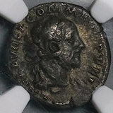 192 NGC VF Commodus Denarius Roman Empire Hercules Lion Skin Club (26041602C)