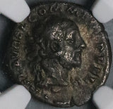 192 NGC VF Commodus Denarius Roman Empire Hercules Lion Skin Club (26041602C)