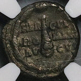 192 NGC VF Commodus Denarius Roman Empire Hercules Lion Skin Club (26041602C)
