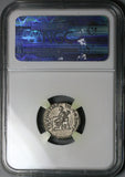179 NGC Ch XF Commodus Roman Empire Denarius Fortuna Rare Portrait (24120301C)