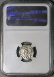 185 NGC Ch VF Commodus Roman Empire Denarius Commemorative Victory Inscribing VODE (20050103C)