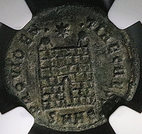326 NGC Ch VF Constantine II AE3 Nummus Roman Empire Campgate Heraclea (25082401C)