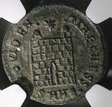 326 NGC Ch VF Constantine II AE3 Nummus Roman Empire Campgate Heraclea (25082401C)