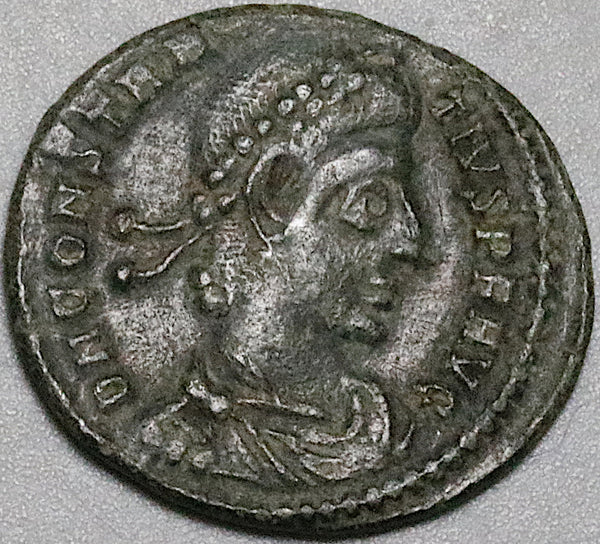354 Constantius II Follis Roman Empire Fallen Horseman Siscia Mint XF (24121605R)