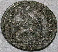354 Constantius II Follis Roman Empire Fallen Horseman Siscia Mint XF (24121605R)
