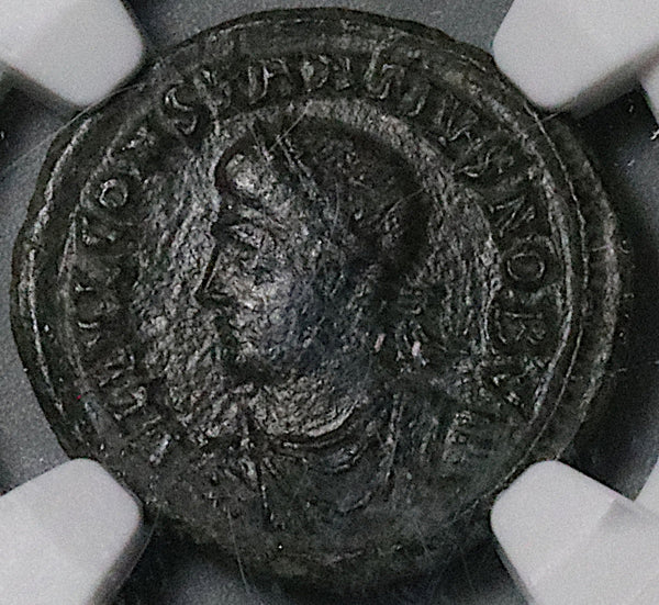 327 NGC Ch VF Constantius II AE3 Nummus Roman Empire Campgate Heraclea (25053004C)
