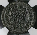 327 NGC Ch VF Constantius II AE3 Nummus Roman Empire Campgate Heraclea (25053004C)