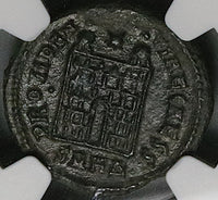 327 NGC Ch VF Constantius II AE3 Nummus Roman Empire Campgate Heraclea (25053004C)