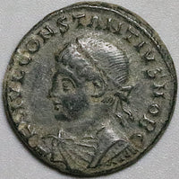 326 Constantius II AE3 Roman Empire Campgate Antioch Mint XF (25012504R)