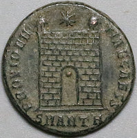 326 Constantius II AE3 Roman Empire Campgate Antioch Mint XF (25012504R)
