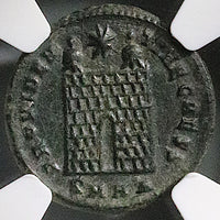325 NGC XF Constantius II AE3 Nummus Roman Emp Campgate Heraclea (25082403C)