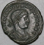330 Constantius II AE3 Roman Empire Soldiers Legionary Standards XF (25012502R)