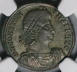 348 NGC VF Constantius II Augustus Roman Empire Centenionalis Soldier Spearing Enemy Constantinople Mint (26101801C)