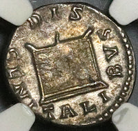 177 NGC AU Crispina Roman Empire Denarius Marriage Commodus Altar (23080201C)