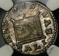 177 NGC AU Crispina Roman Empire Denarius Marriage Commodus Altar (23080201C)