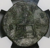 177 NGC Ch XF Crispina AE Sestertius Roman Empire Lucky Venus Felix 4/5 4/5 (26033001C)