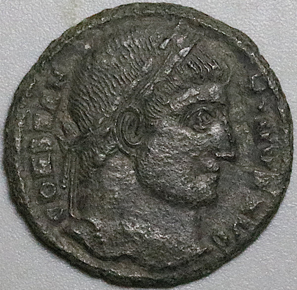 328 Constantine Great AE3 Roman Empire Campgate Sisca Mint XF (24122401R)