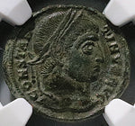 328 NGC Ch VF Constantine I Nummus AE3 Roman Empire Campgate Siscia (25060805C)