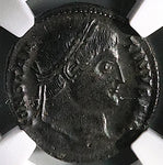 326 NGC Ch VF Constantine I Nummus AE3 Roman Empire Campgate Thessalonica (25061003C)