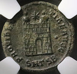 326 NGC XF Constantine I Nummus AE3 Roman Emp Campgate Thessalonica (25092103C)