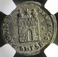 326 NGC XF Constantine I Nummus AE3 Roman Emp Campgate Thessalonica (25092103C)