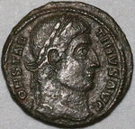 328 Constantine Great AE3 Roman Empire Campgate Sisca Mint XF (24121601R)