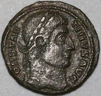 328 Constantine Great AE3 Roman Empire Campgate Sisca Mint XF (24121601R)