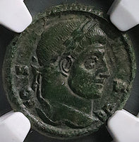 321 NGC Ch VF Constantine I Nummus AE3 Roman Empire VOT XX Siscia (25061102C)