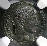 320 NGC Ch XF Constantine I Nummus AE3 Roman Empire VOT XX Thessalonica (25061101C)