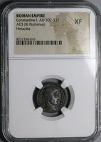 324 NGC XF Constantine I Nummus AE3 Roman Empire VOT XX Heraclea (25052904C)